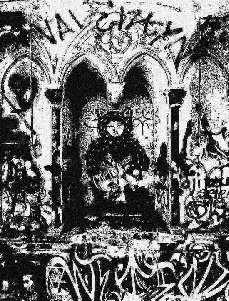 nicho gótico en la iglesia de san Borja